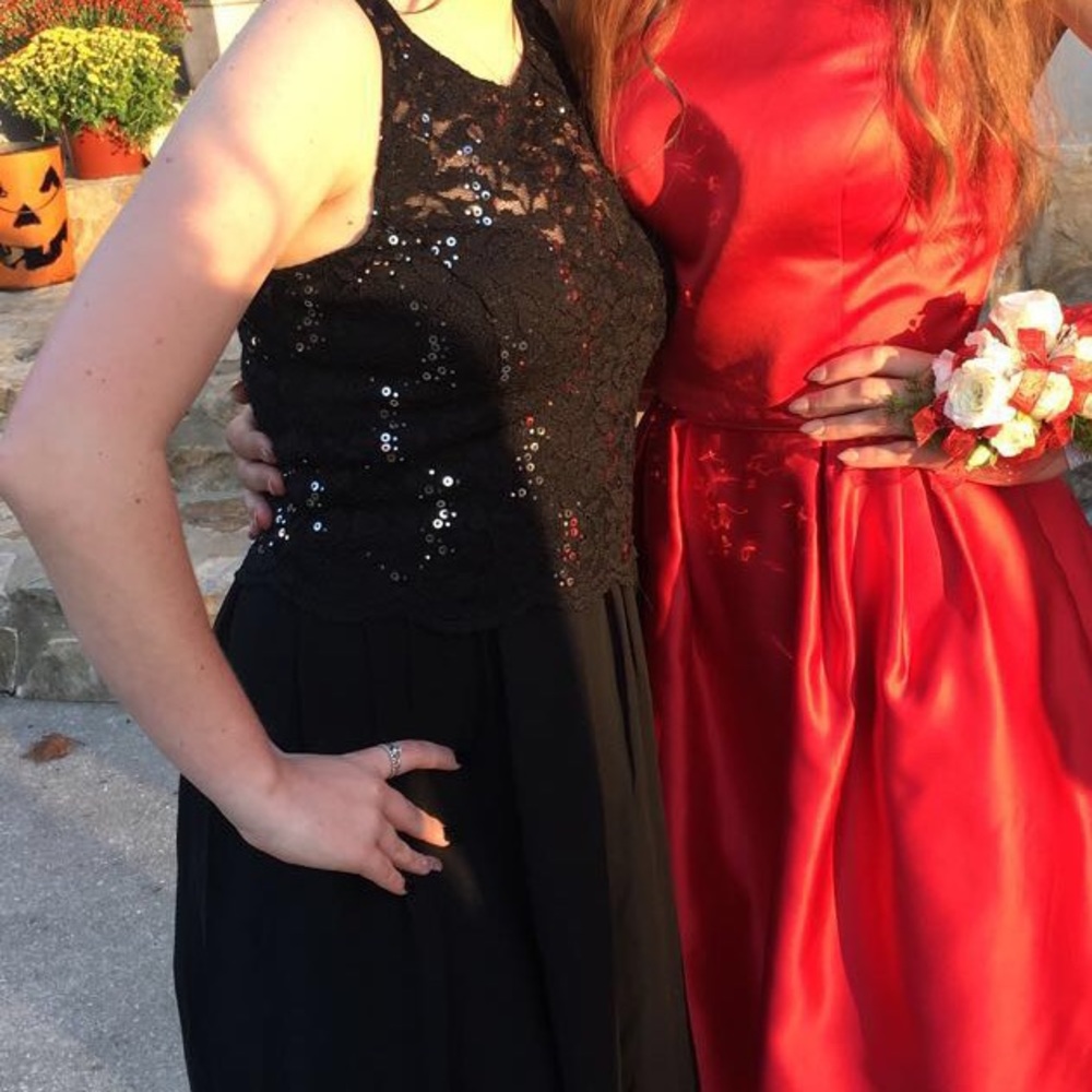 Black hoco dress